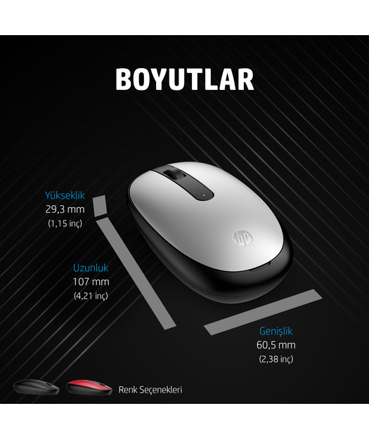 HP 3V0G9AA 240 Bluetooth Fare Siyah