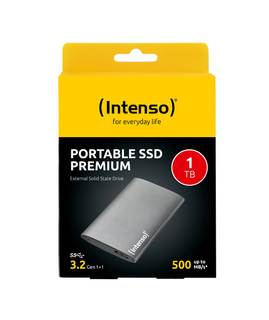 Intenso External SSD 1TB Premium anthracite