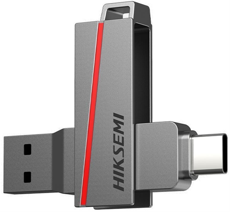 Hiksemi E307C USB 3.2 Dual 128 GB Taşınabilir Bellek - Gri