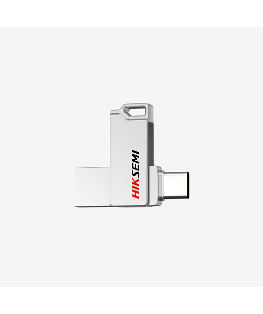 Hiksemi E327C USB 3.2 Dual 64 GB Taşınabilir Bellek - Gümüş