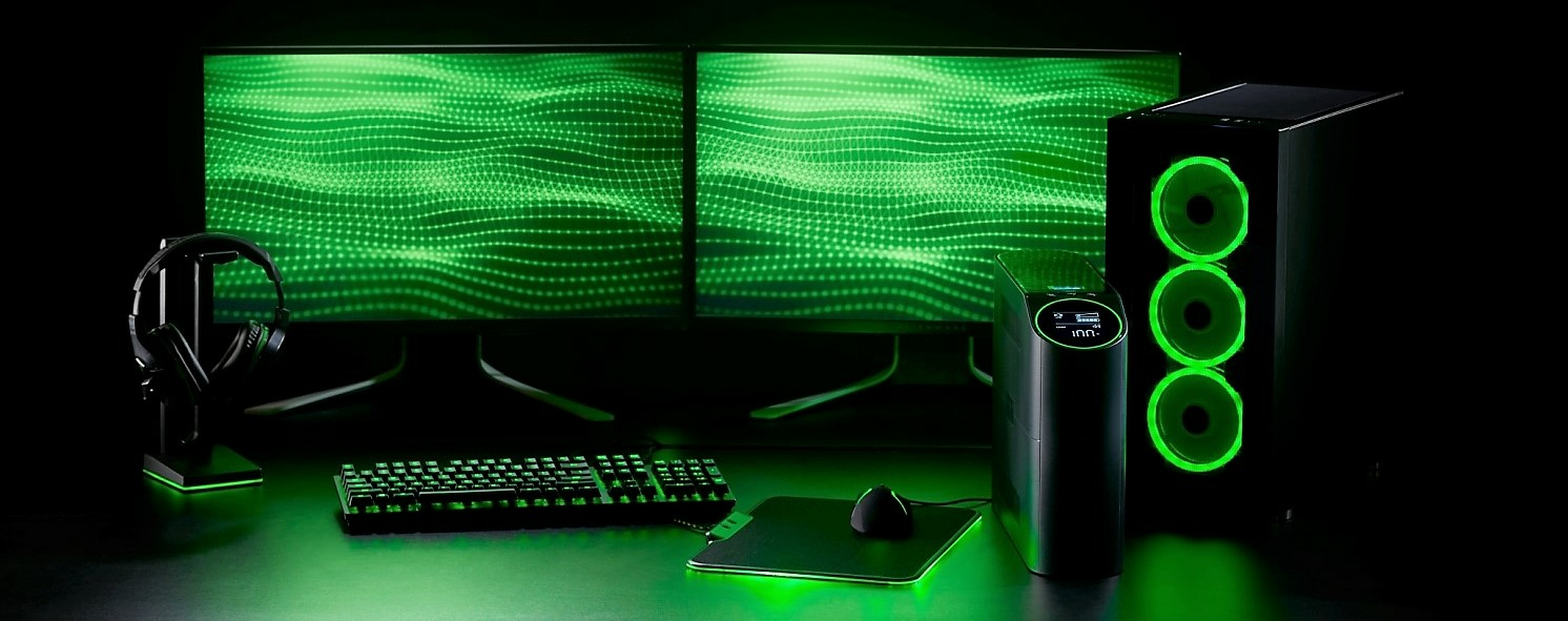 APC Back-UPS Pro 2200VA for Gaming Tower 230V 4x Schuko and 2x IEC C13 outlets