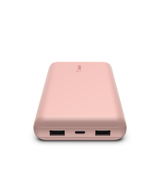 Belkin BPB012 BoostCharge 20K 15W  USB-A ve USB-C Powerbank - Rose Gold