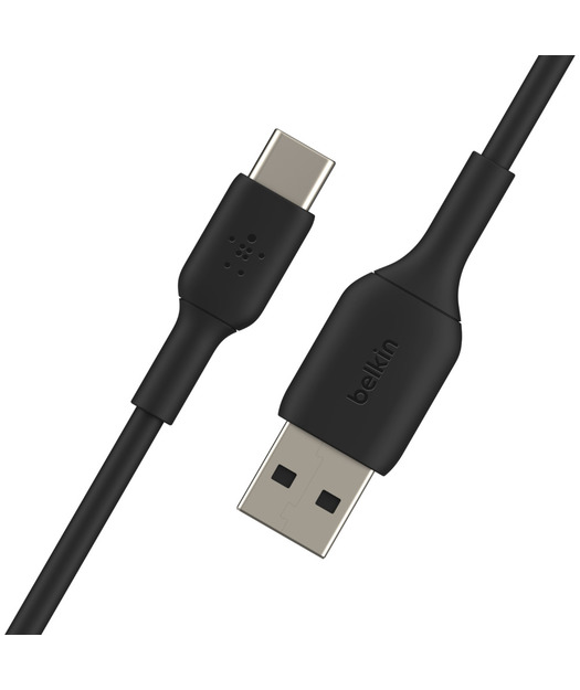 Belkin CAB001 BoostCharge 15W USB-A'dan USB-C'ye 1m  Data ve Hızlı Şarj Kablosu - Siyah