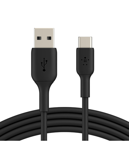 Belkin CAB001 BoostCharge 15W USB-A'dan USB-C'ye 1m  Data ve Hızlı Şarj Kablosu - Siyah