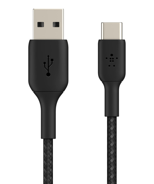 Belkin CAB002 15W Type-C Örgülü Data & Hızlı Şarj Kablo 1m Siyah