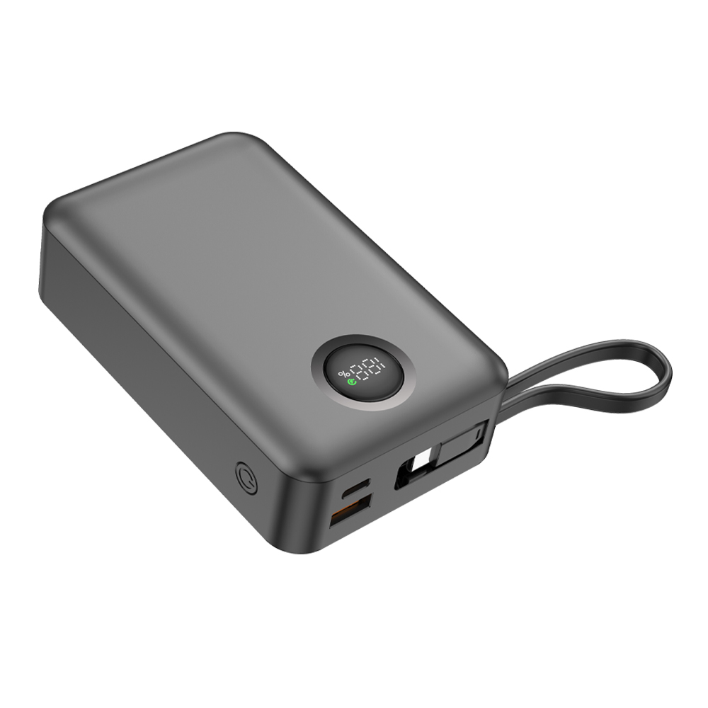 Dexim CZ03 65W PD Dahili Lightning& Type-C Kablolu 20000 Mah Powerbank