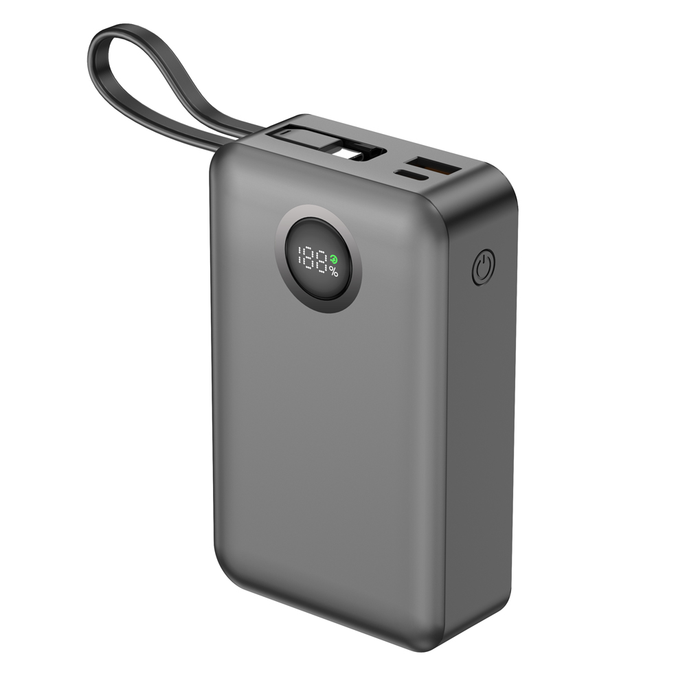 Dexim CZ03 65W PD Dahili Lightning& Type-C Kablolu 20000 Mah Powerbank