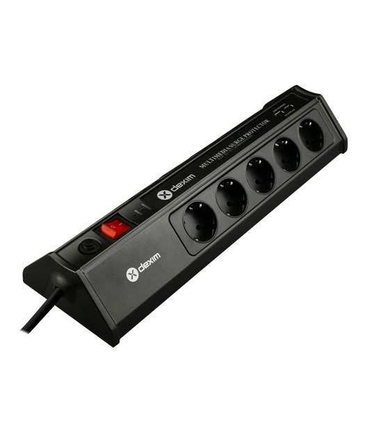 Dexim SP10BG 10 Port Akım Koruyucu - 2 USB