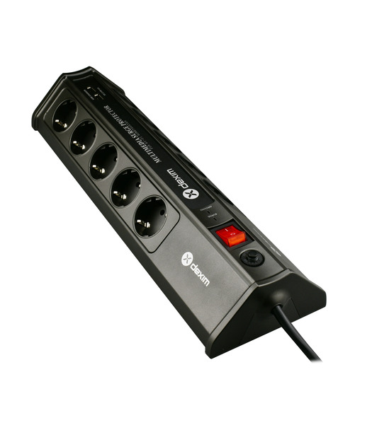 Dexim SP10BG 10 Port Akım Koruyucu - 2 USB