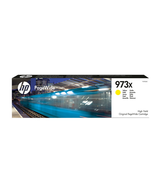 HP 973X Yüksek Kapasiteli Sarı Orijinal PageWide Kartuşu