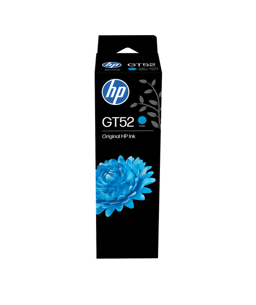 HP M0H54AE Cyan Original Ink Bottle (GT52)