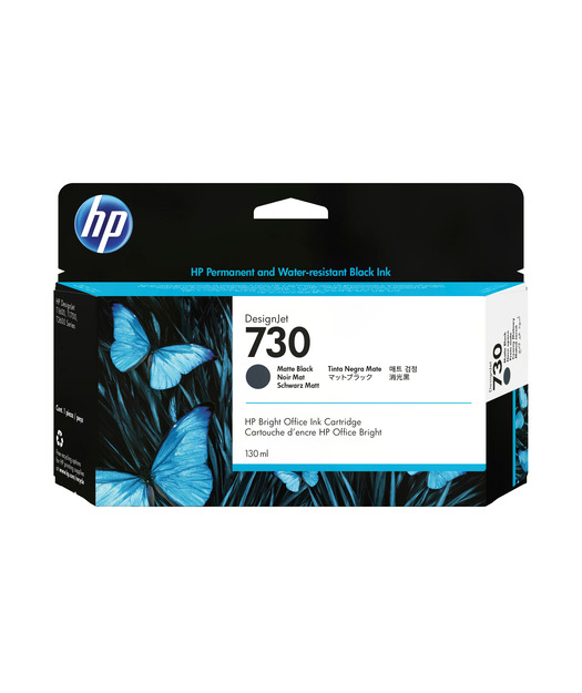 HP P2V65A 130 ml Mat Siyah Mürekkep Kartuş (730)