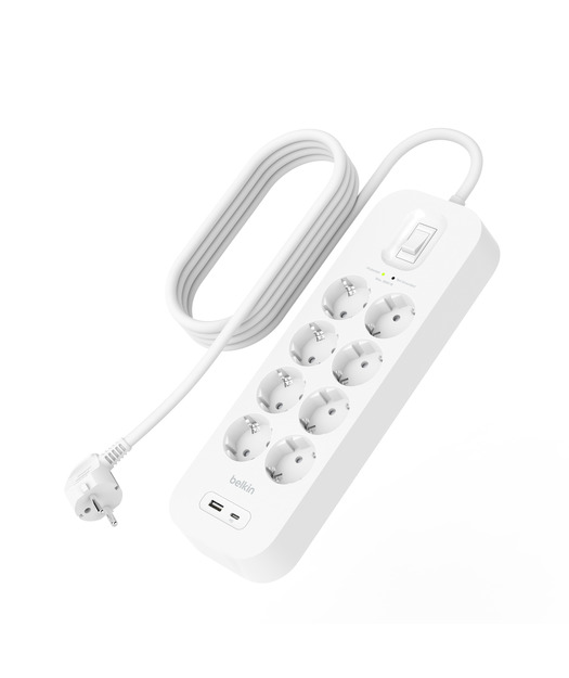 Belkin USB-C-USB-A 8x Akım Koruyucu Priz 2M