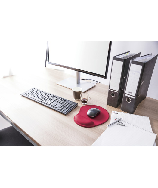 Trust 20429 Bigfoot Jel MousePad Kırmızı