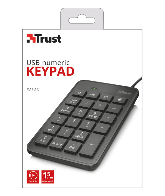 Trust 22221 Xalas USB Num Pad Keyboard