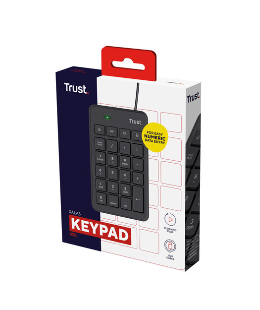 Trust 22221 Xalas USB Num Pad Keyboard