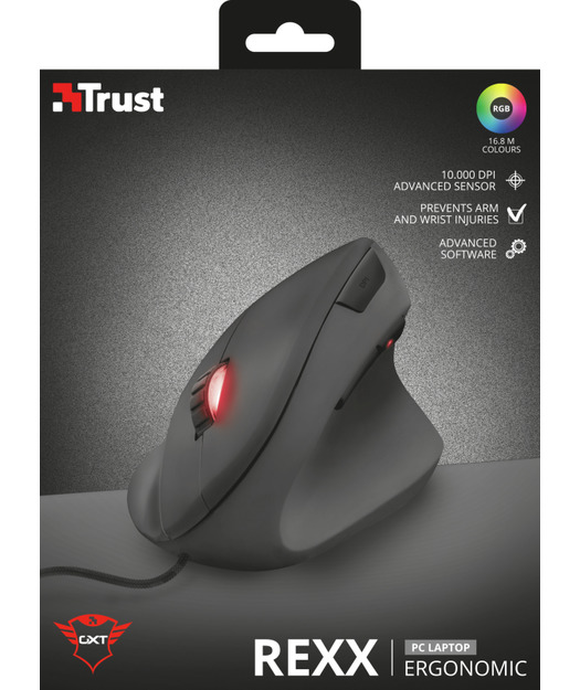 Trust 22991 GXT144 Rexx Ergonomik Gaming Mouse - Siyah