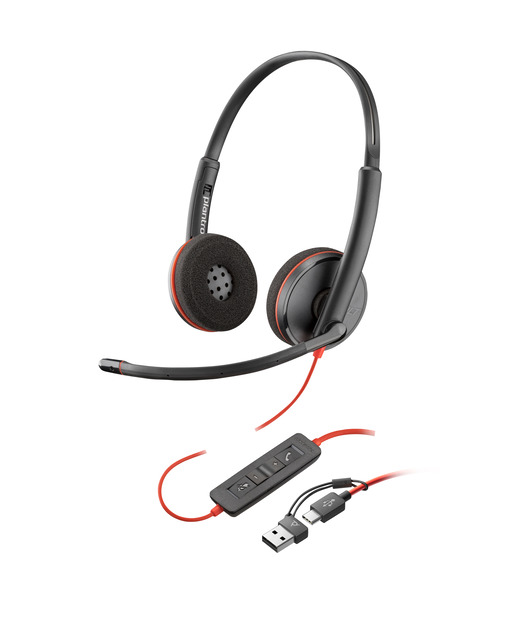 Poly BW 3220 Stereo USB-C HS +USB-C/A