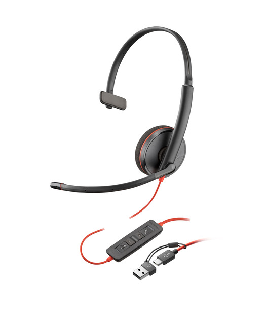Poly BW 3220 Stereo USB-C HS +USB-C/A
