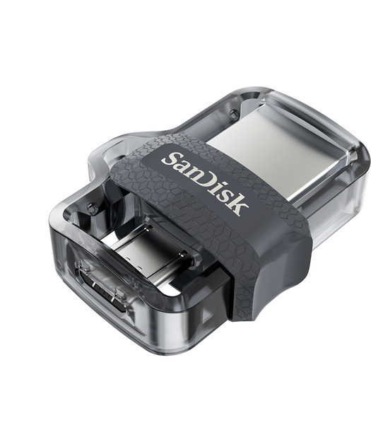 SanDisk Ultra Dual Drive m3.0 64GB Grey & Silver
