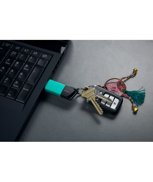 256GB USB 3.2 Gen 1 DataTraveler Exodia M (Black + Teal)