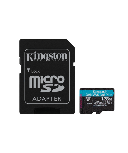 Kingston 128GB Canvas Go Plus microSD Gen4