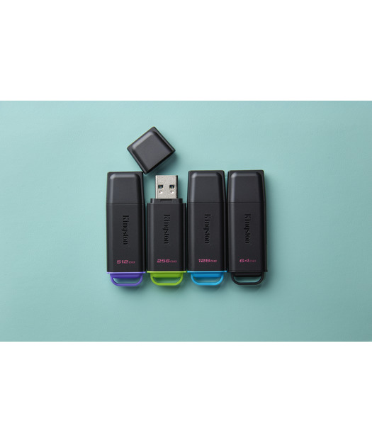 Kingston 64GB Portable USB 3.2 Gen 1 DataTraveler Exodia Black