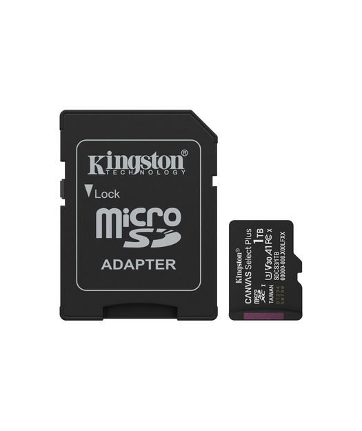 1TB microSDXC Canvas Select Plus Gen3 150MB/s A1 Card + Adapter